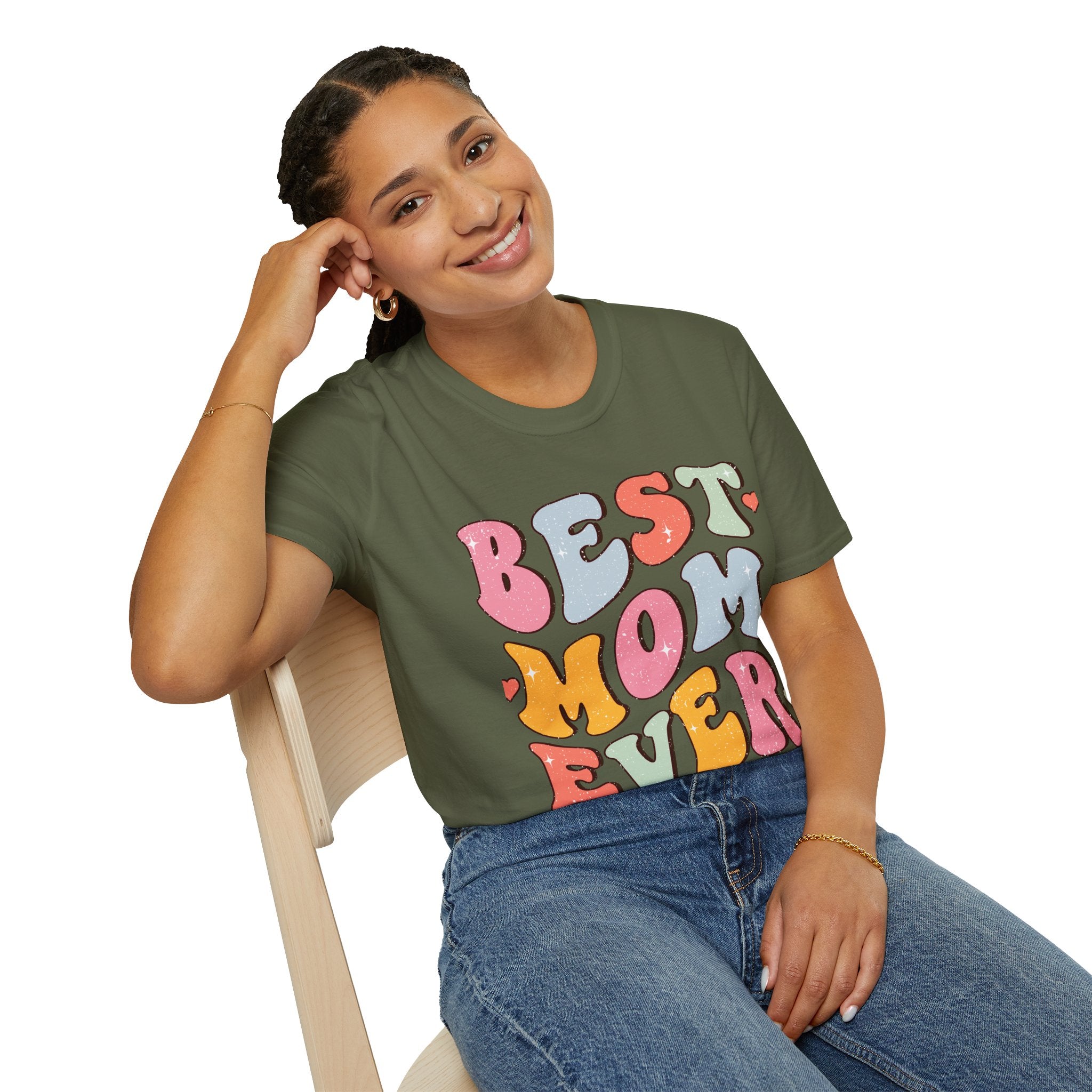Best Mom Ever T-Shirt — Retro Colorful Mother's Day Tee