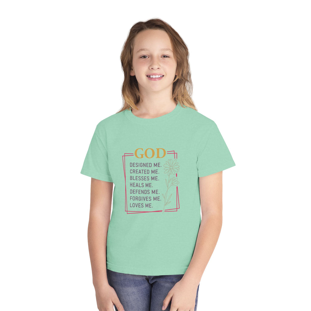 God Designed Me Tee Stronger Than The Storm Youth T-Shirt