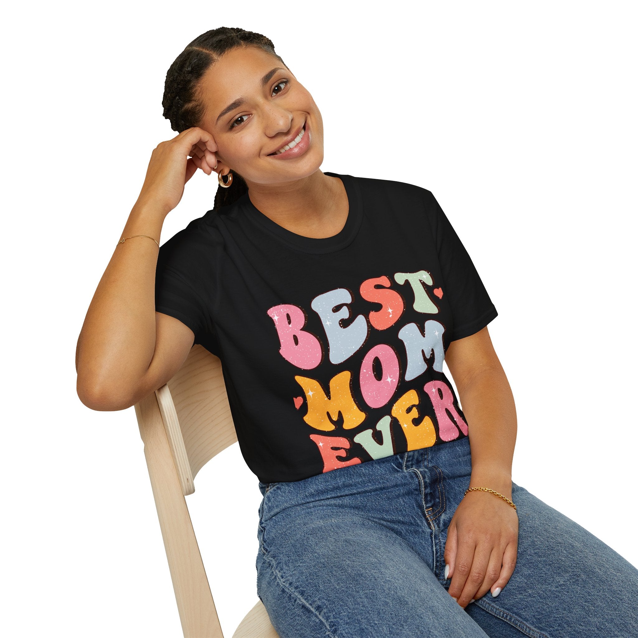 Best Mom Ever T-Shirt — Retro Colorful Mother's Day Tee