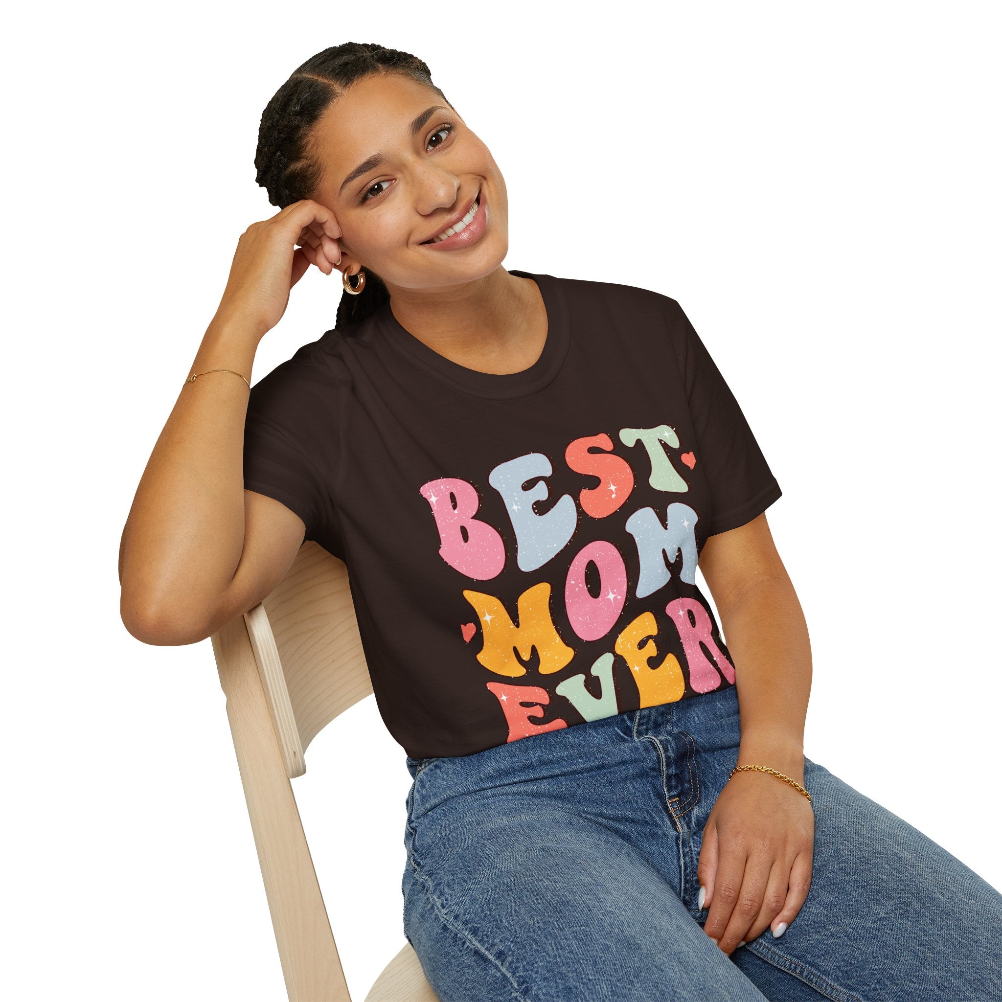 Best Mom Ever T-Shirt — Retro Colorful Mother's Day Tee