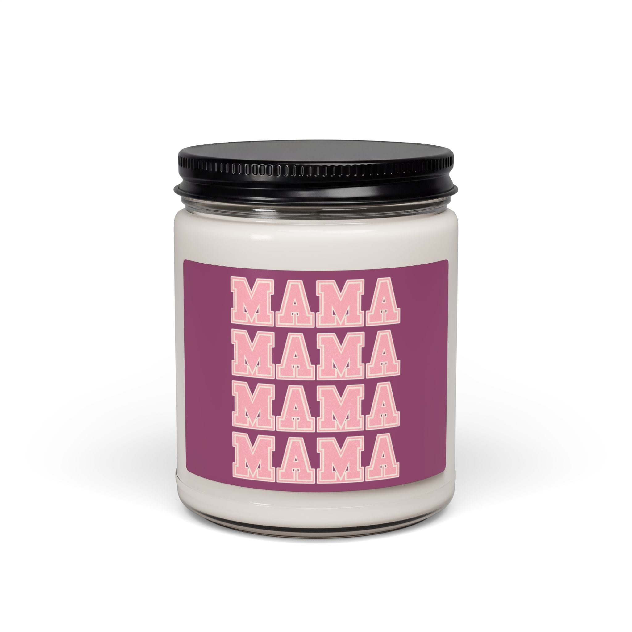 Copy of Mama Soy Candle 9oz — Scented Gift for Moms, Bold Pink Retro Text on Green