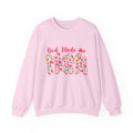 Crewneck Sweatshirt — "God Made Me Mama" Floral Graphic