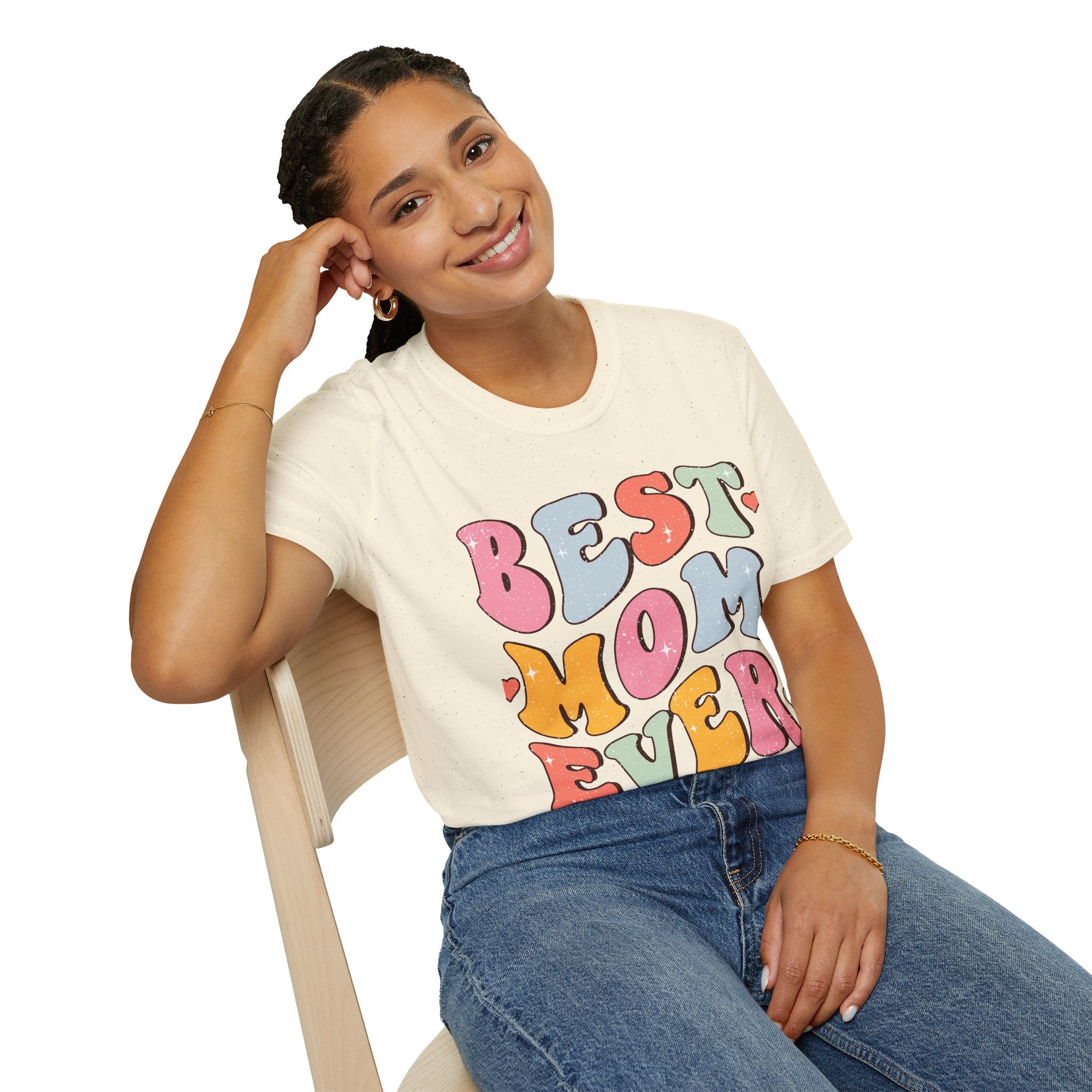 Best Mom Ever T-Shirt — Retro Colorful Mother's Day Tee