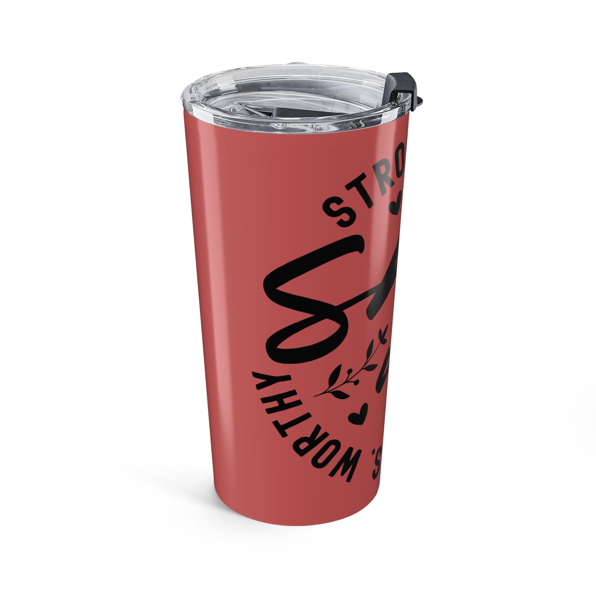 Empowered She 20oz Insulated Tumbler — Strong, Blessed, Fearless Design