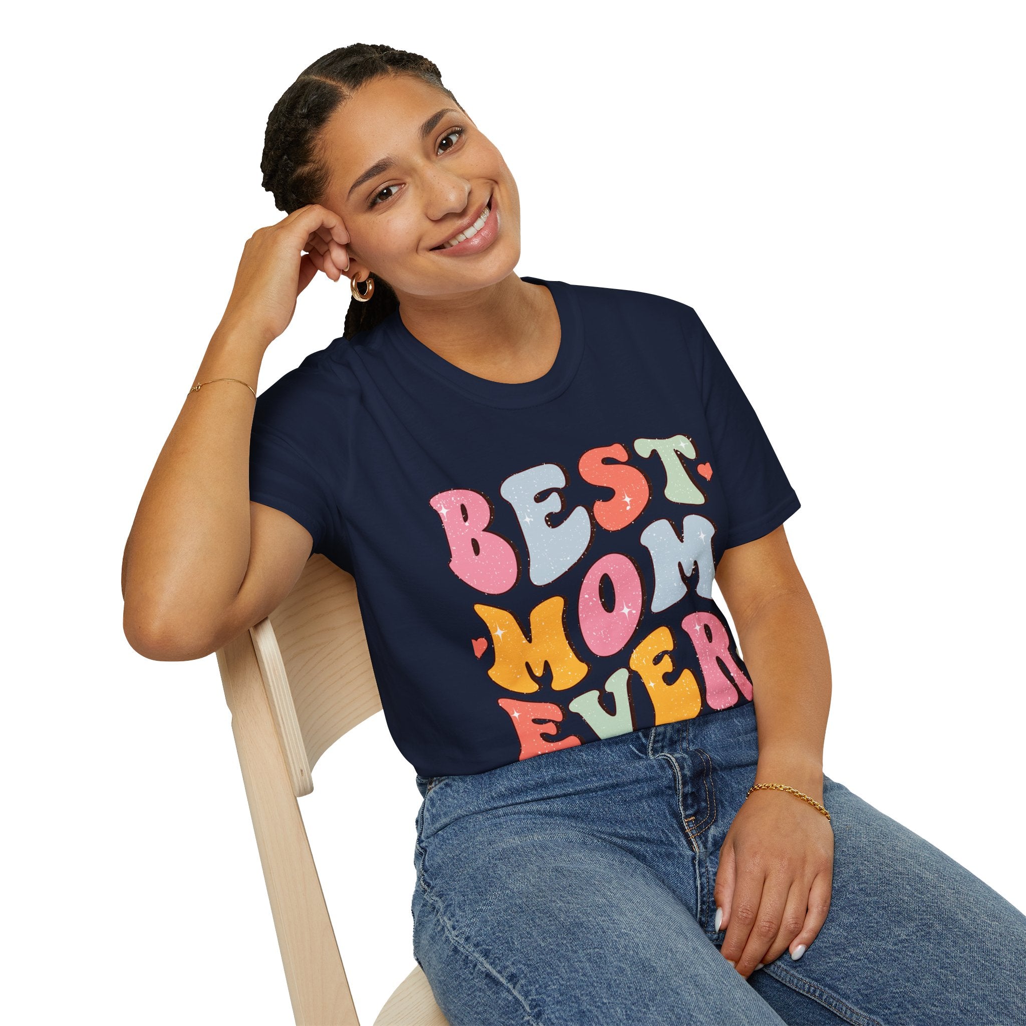 Best Mom Ever T-Shirt — Retro Colorful Mother's Day Tee