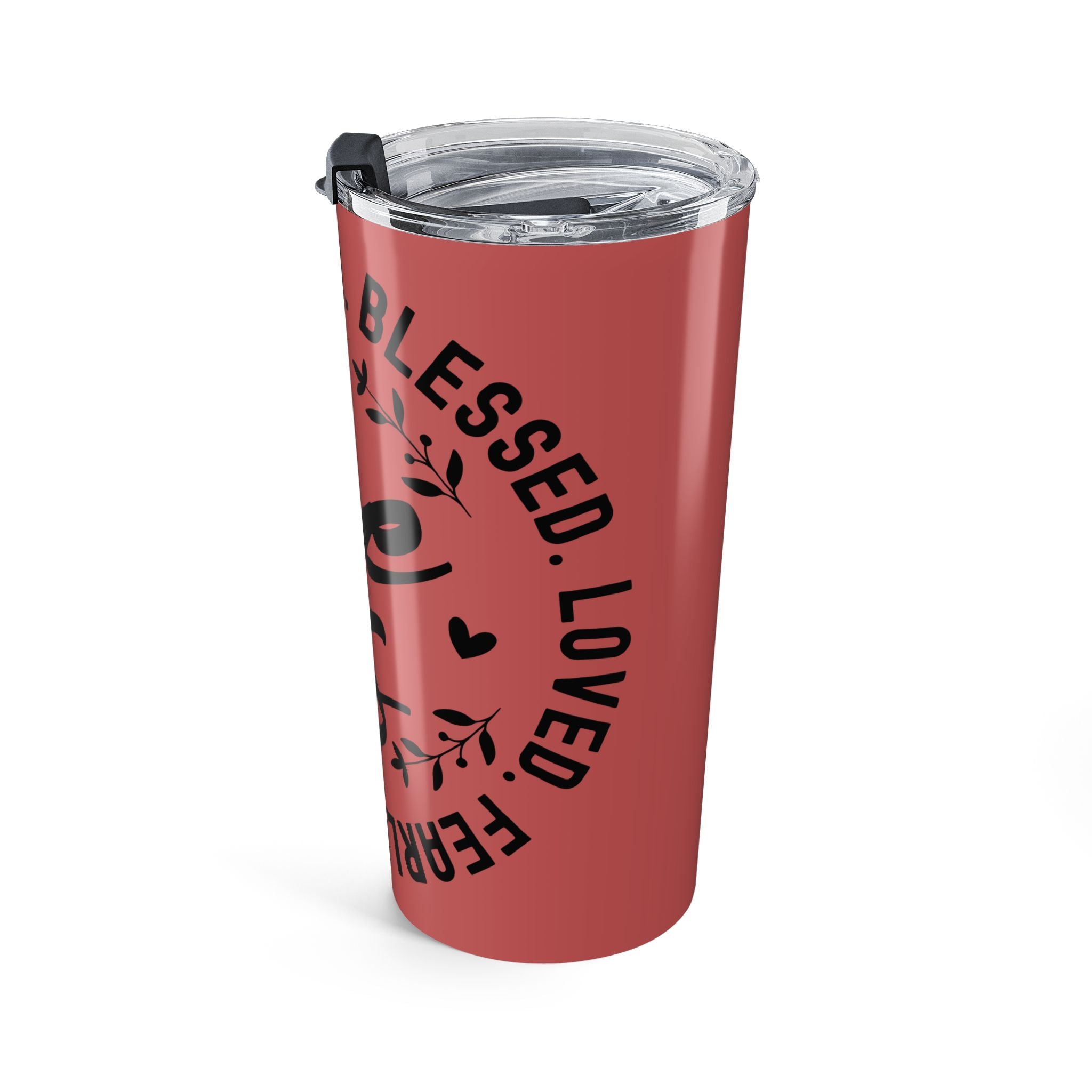 Empowered She 20oz Insulated Tumbler — Strong, Blessed, Fearless Design