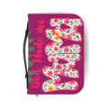 Bible Cover God Made Me Floral Teal Zippered Bible Cover