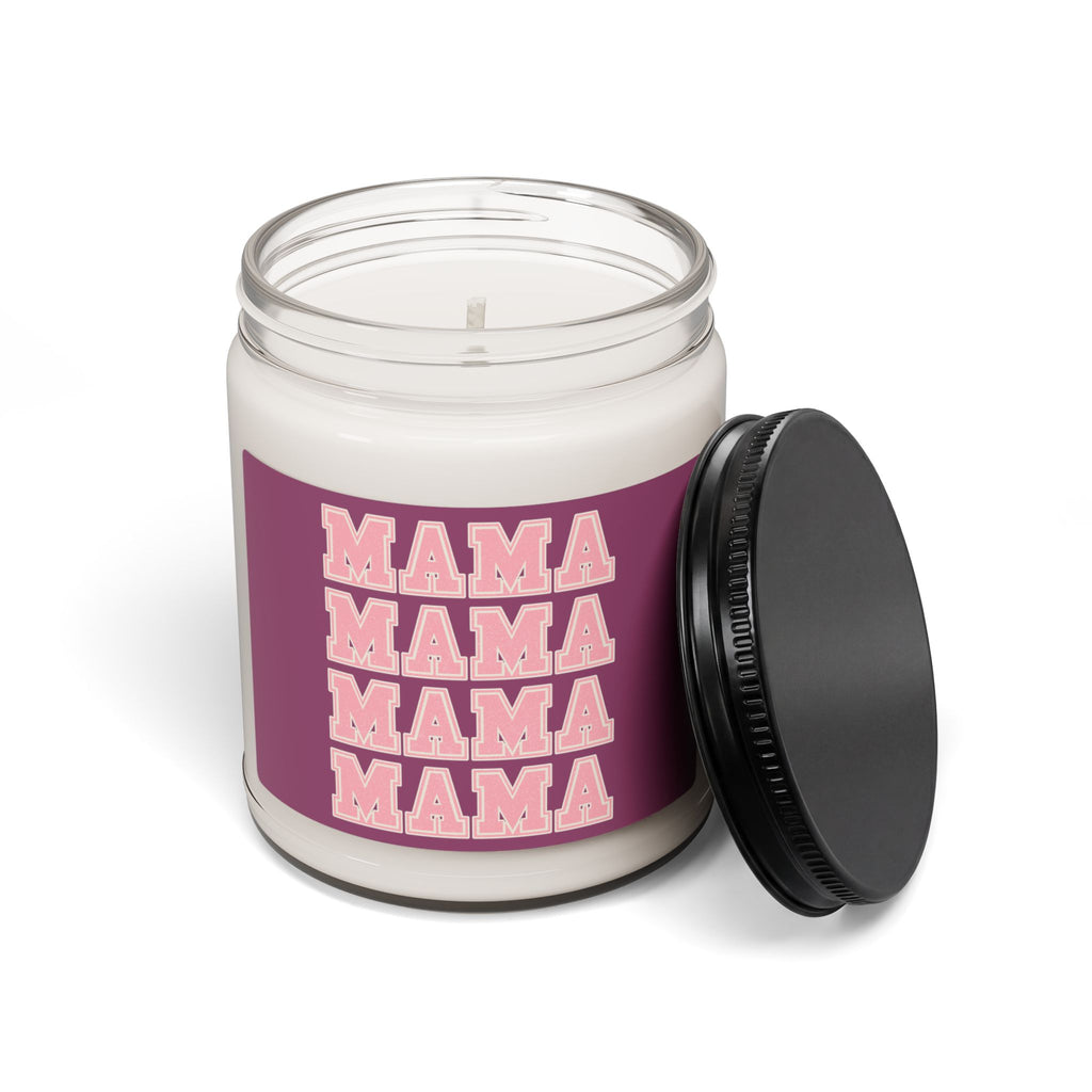 Copy of Mama Soy Candle 9oz — Scented Gift for Moms, Bold Pink Retro Text on Green
