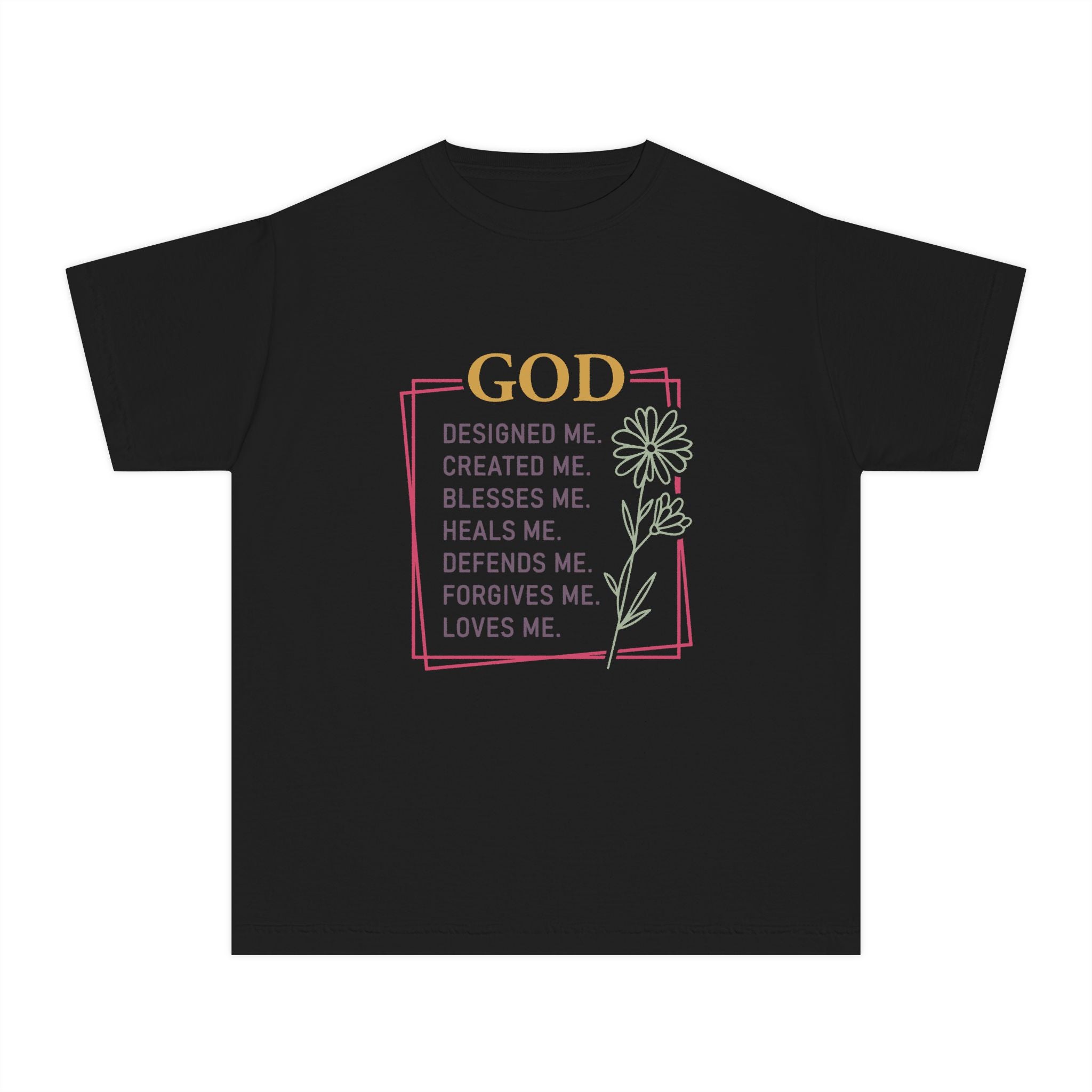 God Designed Me Tee Stronger Than The Storm Youth T-Shirt