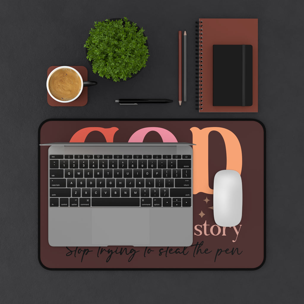 Copy of Inspirational Desk Mat — “God Is Still Writing Your Story” Motivational Office Mousepad