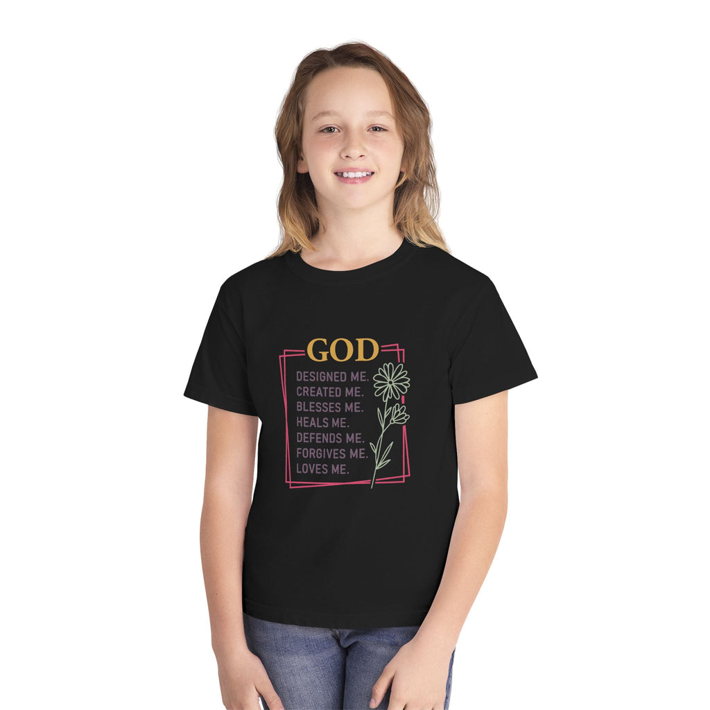 God Designed Me Tee Stronger Than The Storm Youth T-Shirt